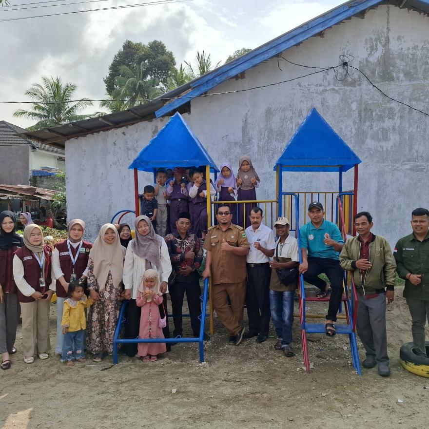 Sosialisasi Anti Bullying dan Serah Terima Bantuan APE Warnai di Paud/TK Bustanul Yaqin